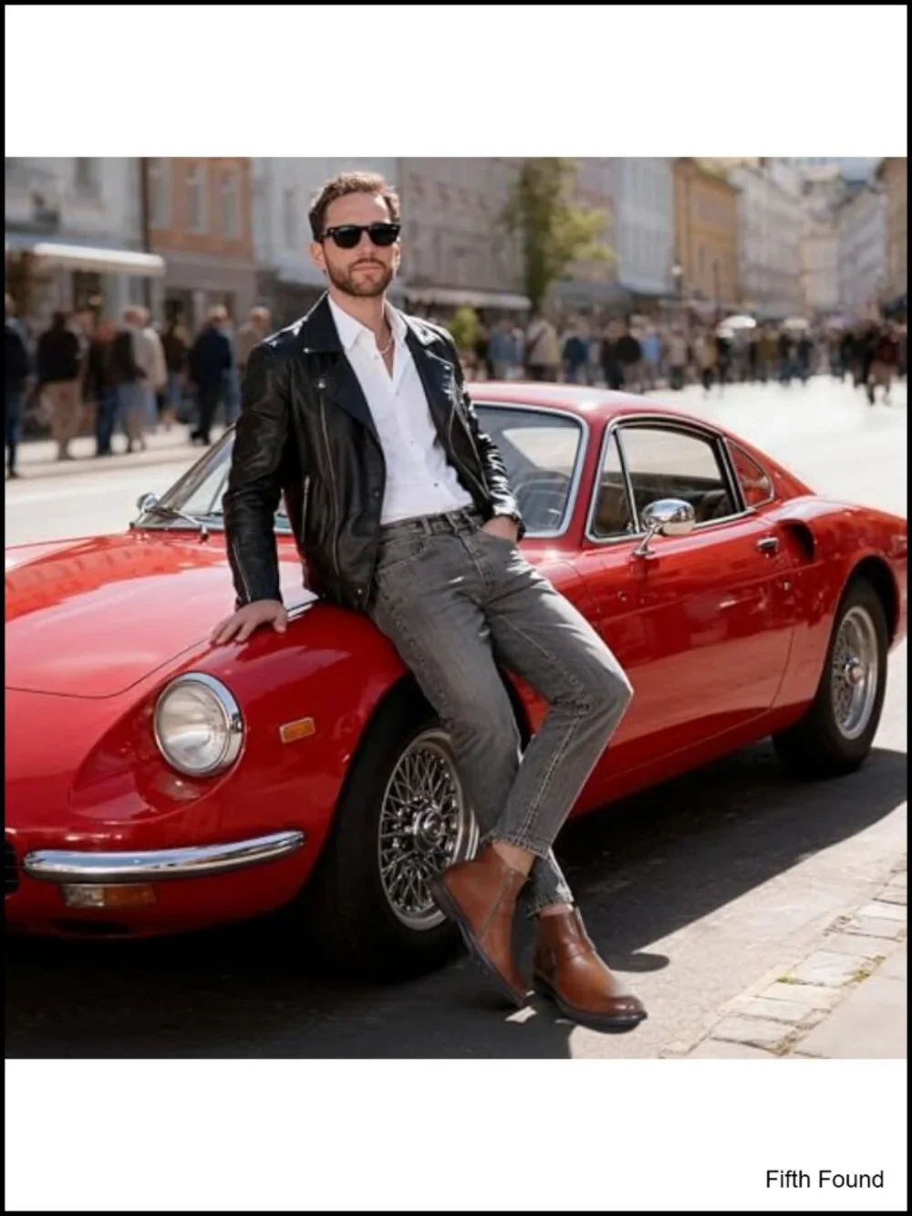 Men's Motorcycle Style Ankle Boots with Side Zipper and Buckle Strap